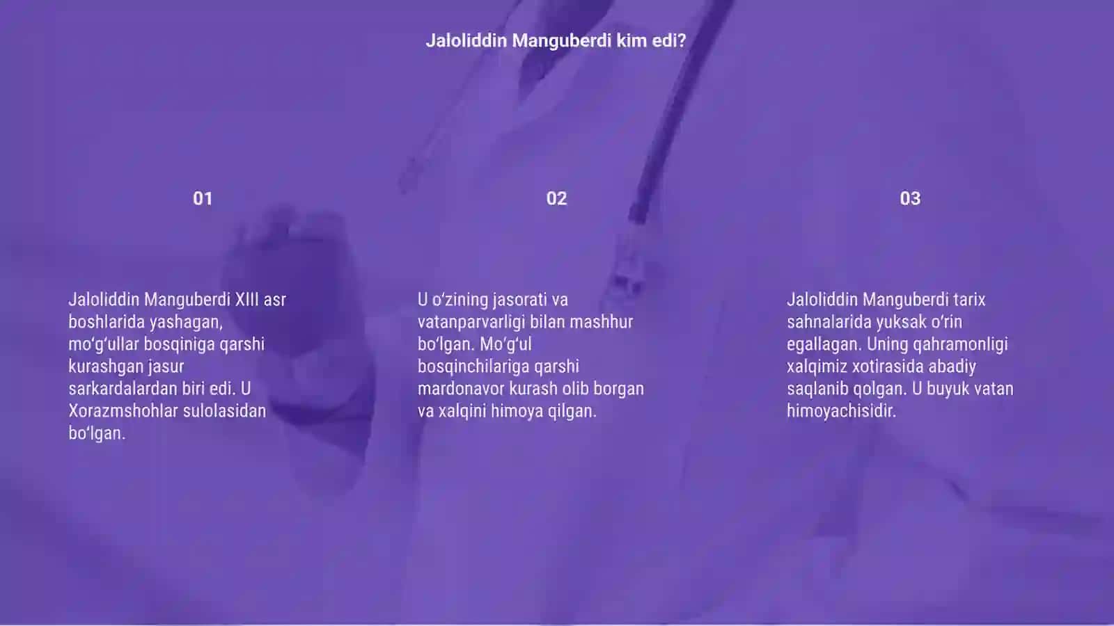 Jaloliddin Manguberdi jasorati 3