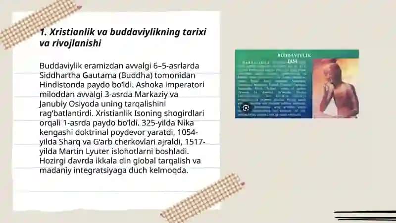Xristianlik va buddaviylik dini 3