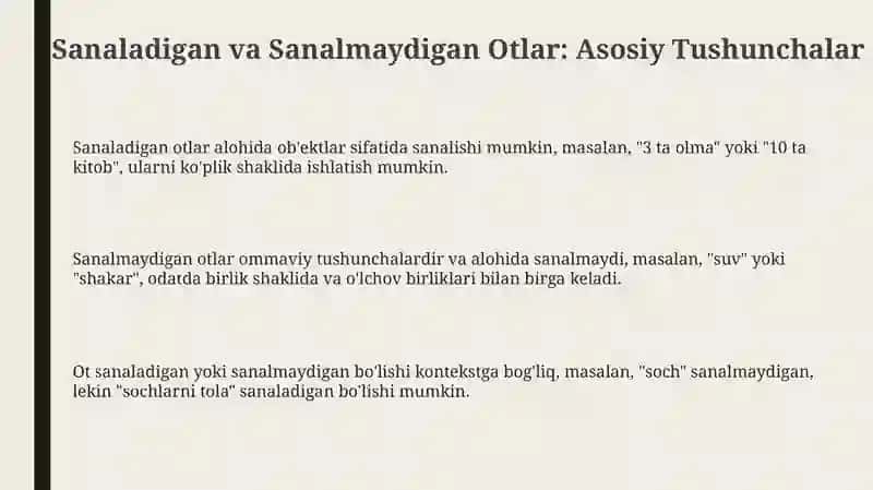 Countable and Uncountable nouns 3