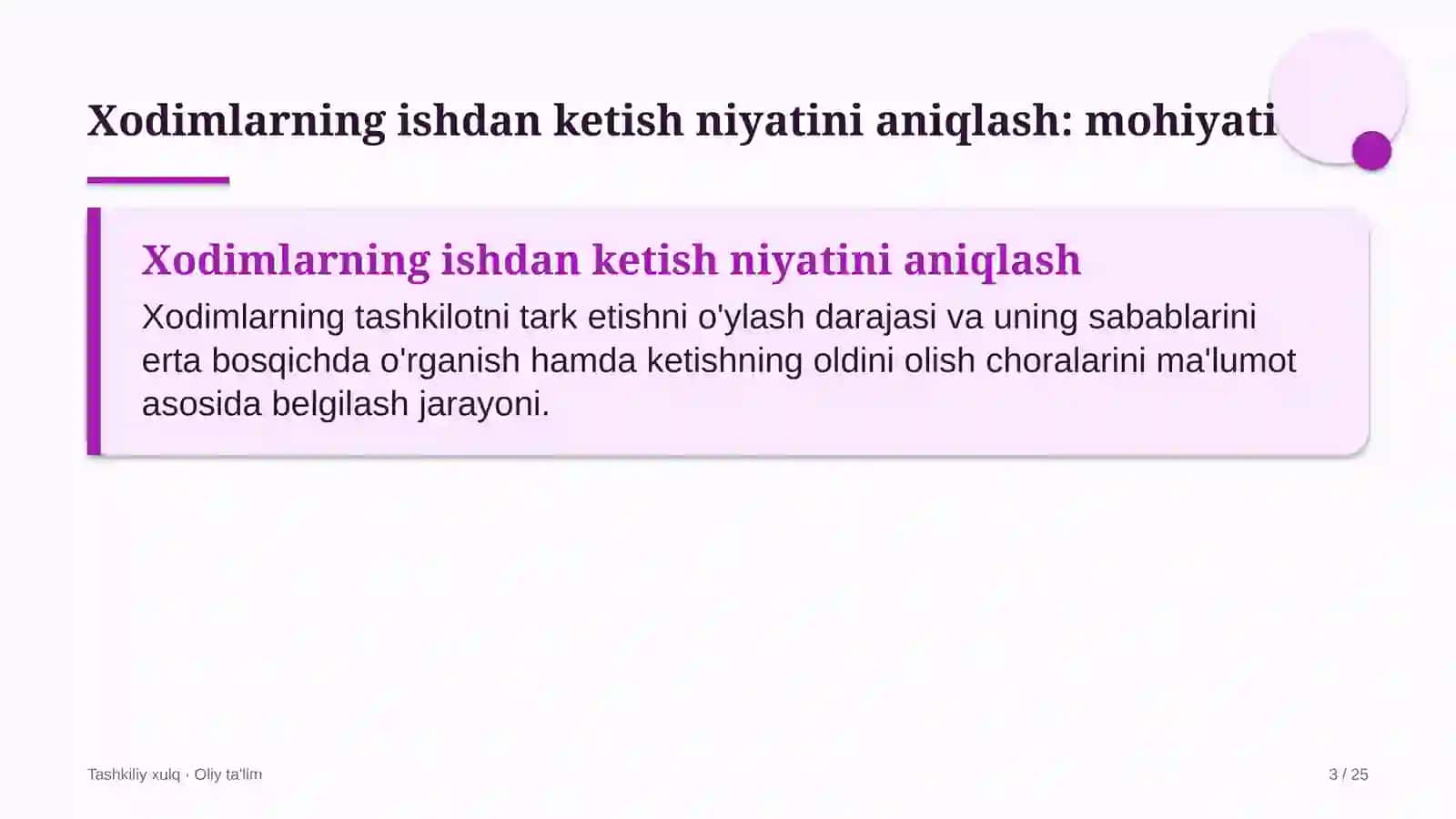 Xususiy maktablarda xodimlarning ishdan ketish niyatini aniqlash 3