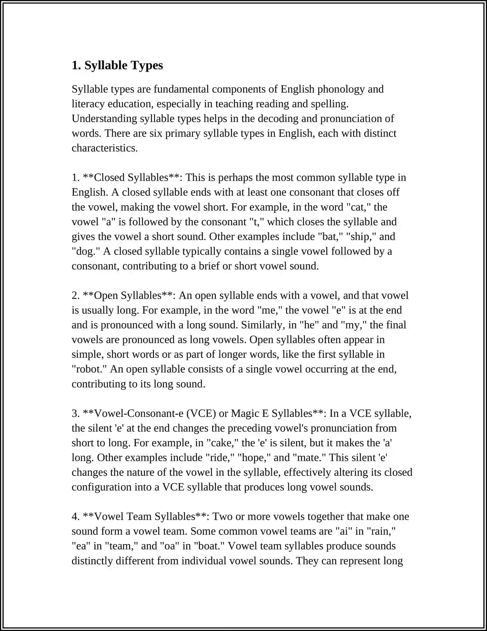 TWO SYLLABLE WORDS 3