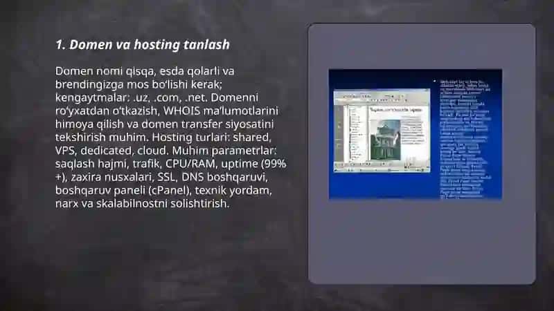 Web sayt yaratish 3