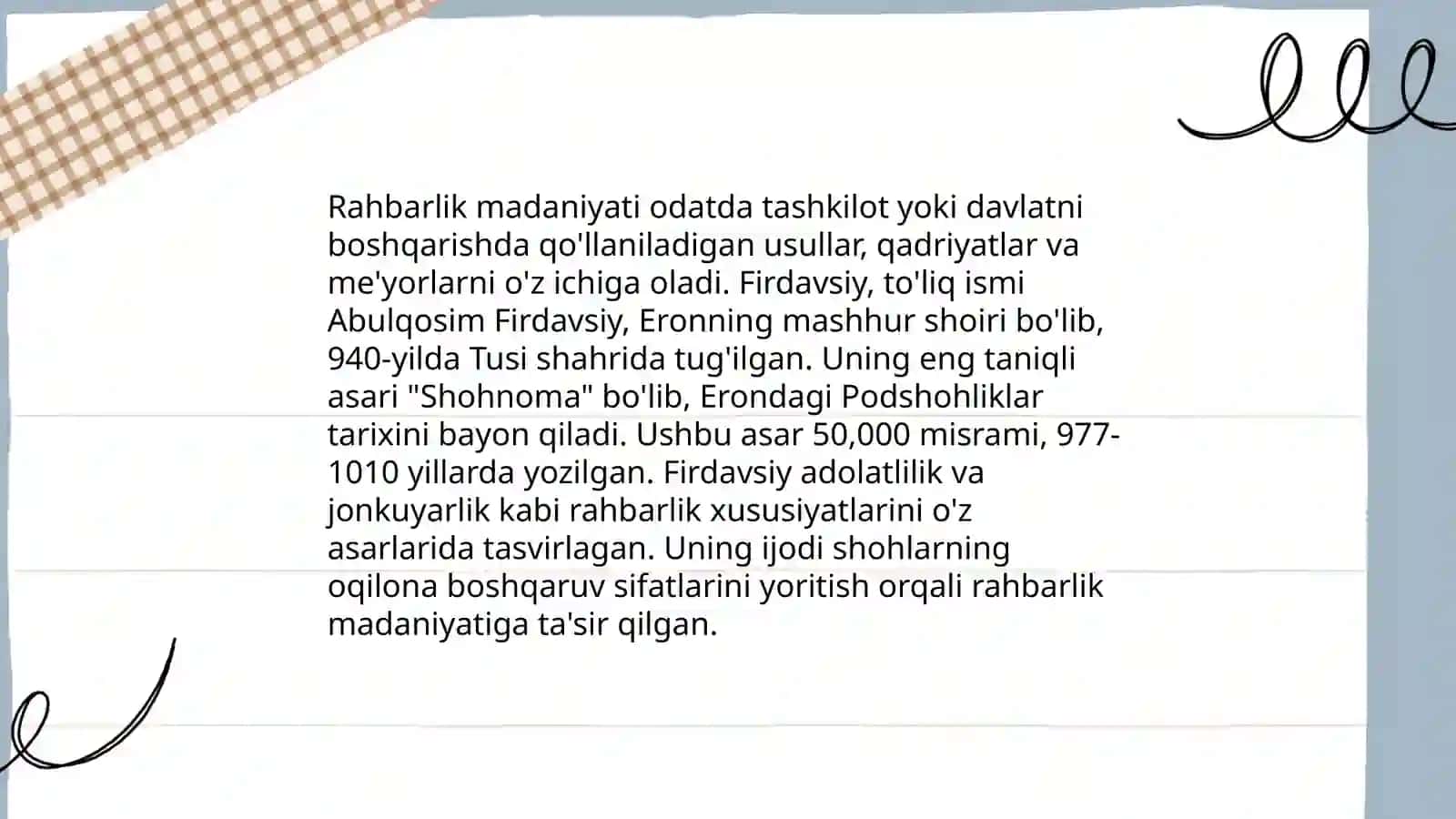 Abdulqosim Firdavsiy "Shohnoma" 3
