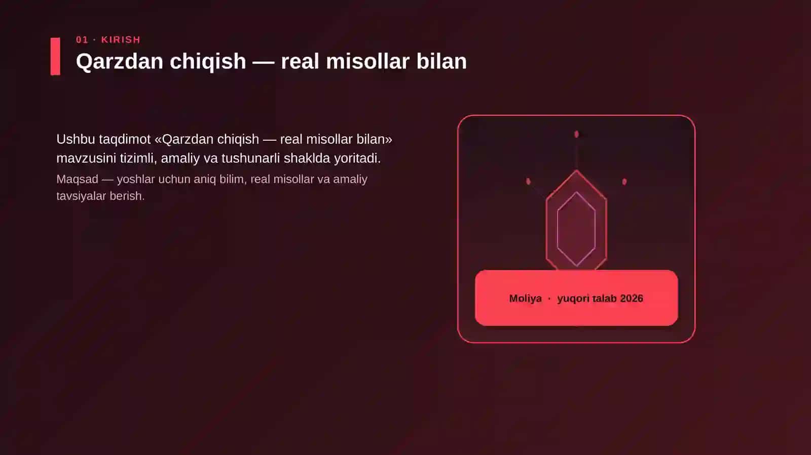 Qarzdan chiqish — real misollar bilan 3