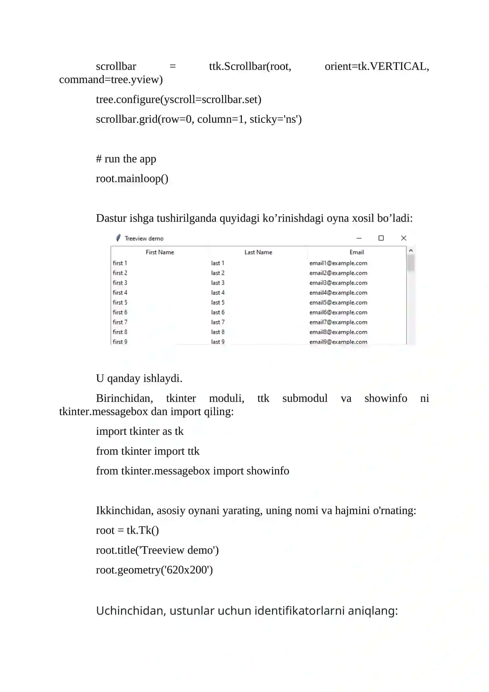 Tkinter Treeview 3