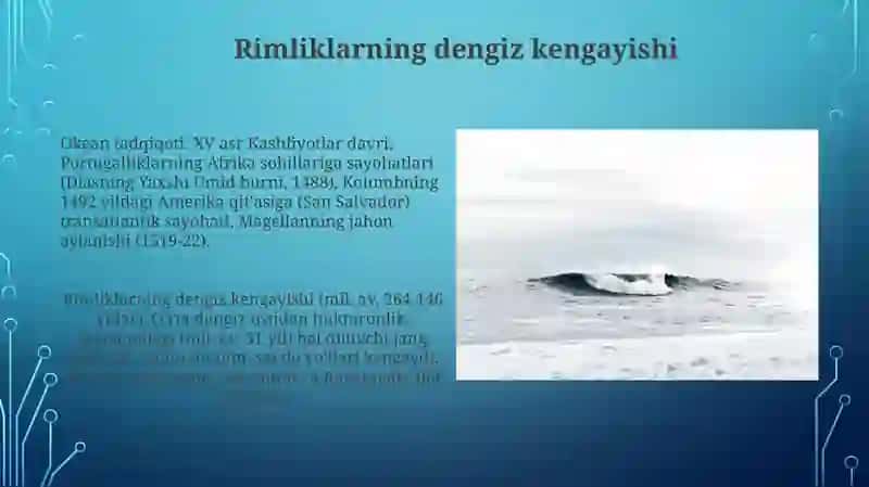 Dunyo okeanining o'rganilish tarixi 3