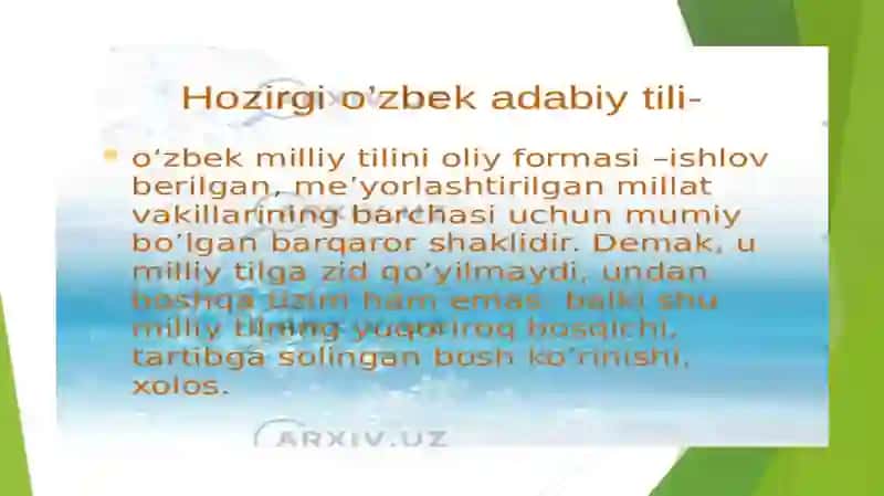 Hozirgi o`zbek adabiy tili kursi 3