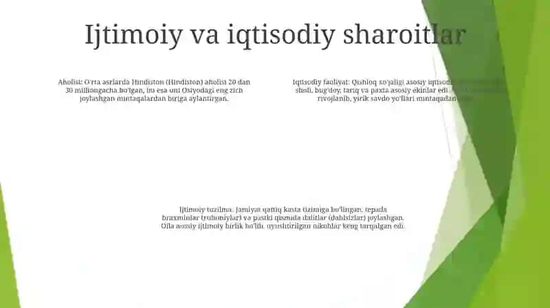 Hindiston O'Rta Asrlarda 3