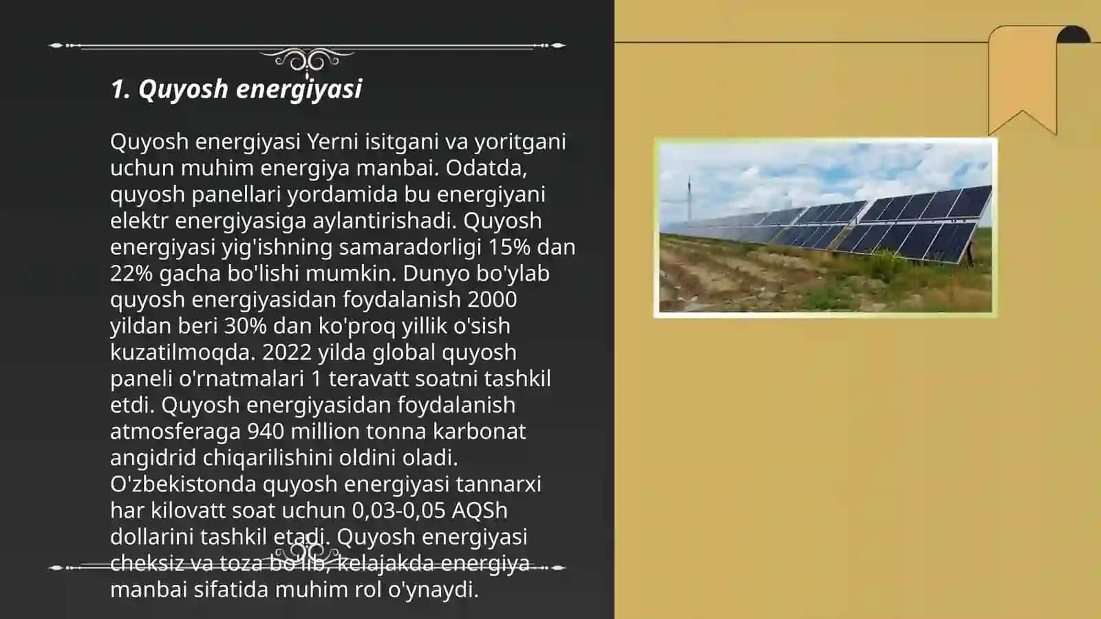 Quyosh energiyasi 3