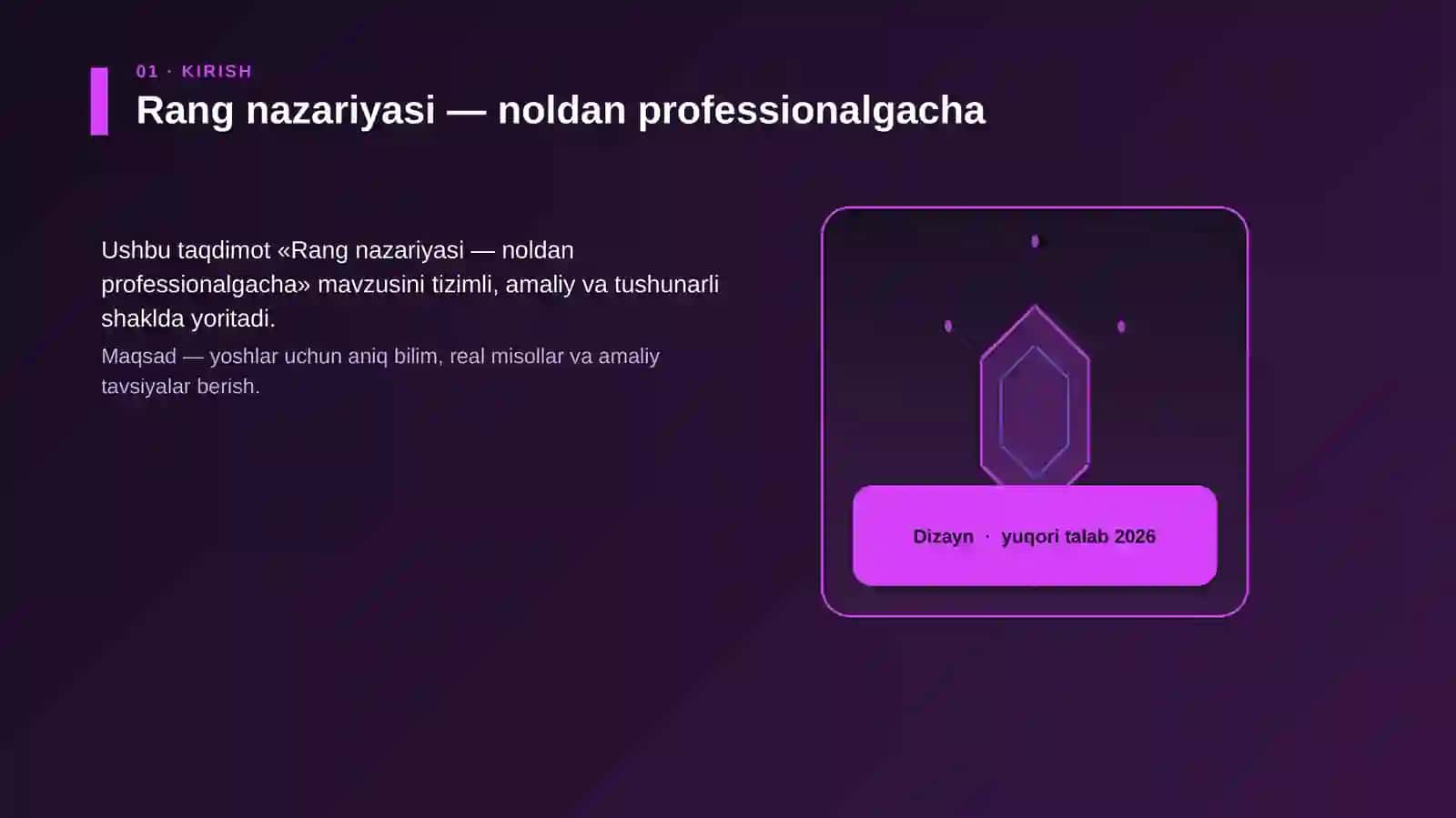 Rang nazariyasi — noldan professionalgacha 3