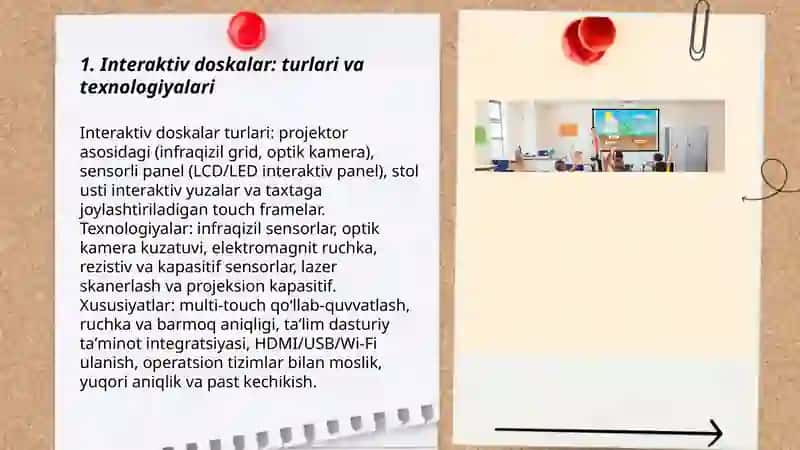 Interaktiv doskalar va multimediali sinf xonalari 3
