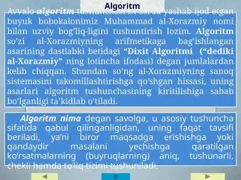 Algoritmlashtirish va dasturlash asoslari 3