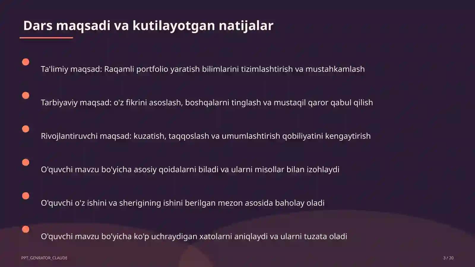 Raqamli portfolio yaratish 3