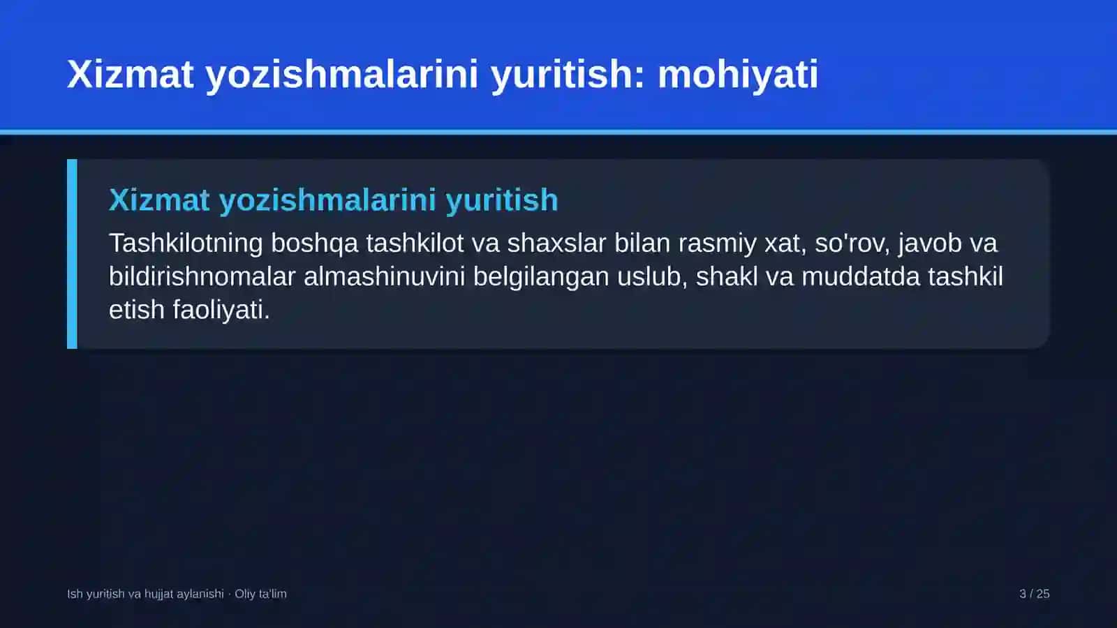 Ekstremal turizmda xizmat yozishmalarini yuritish 3
