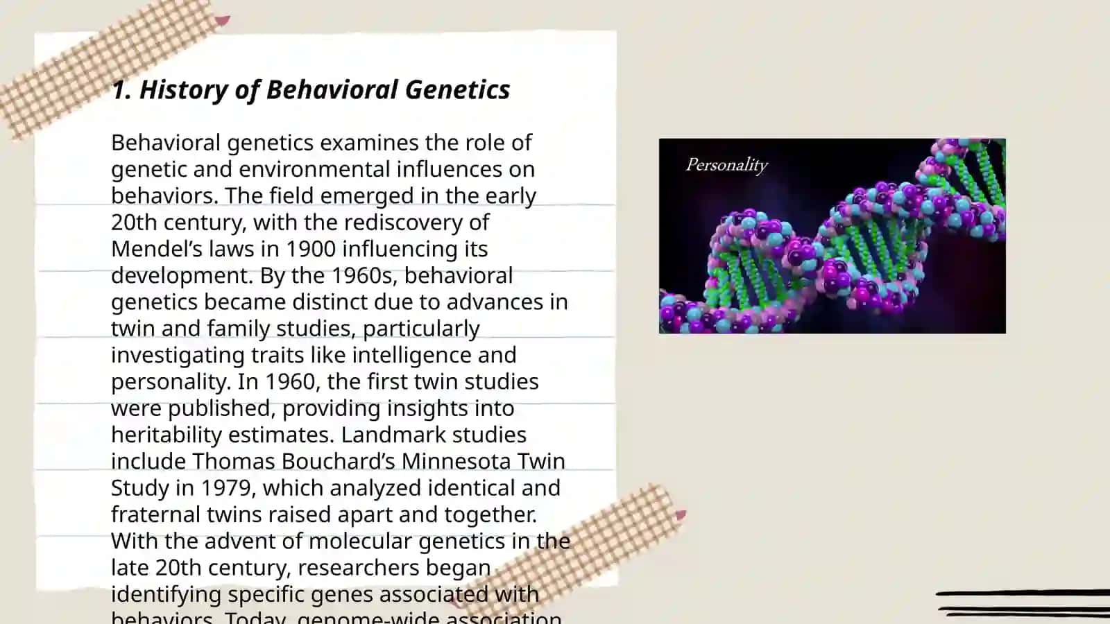 Behavioral Genetics 3
