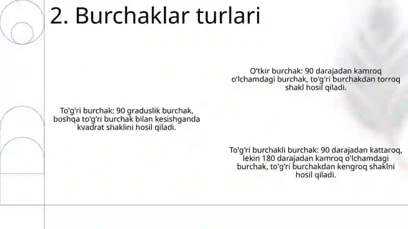 Burchaklar 3