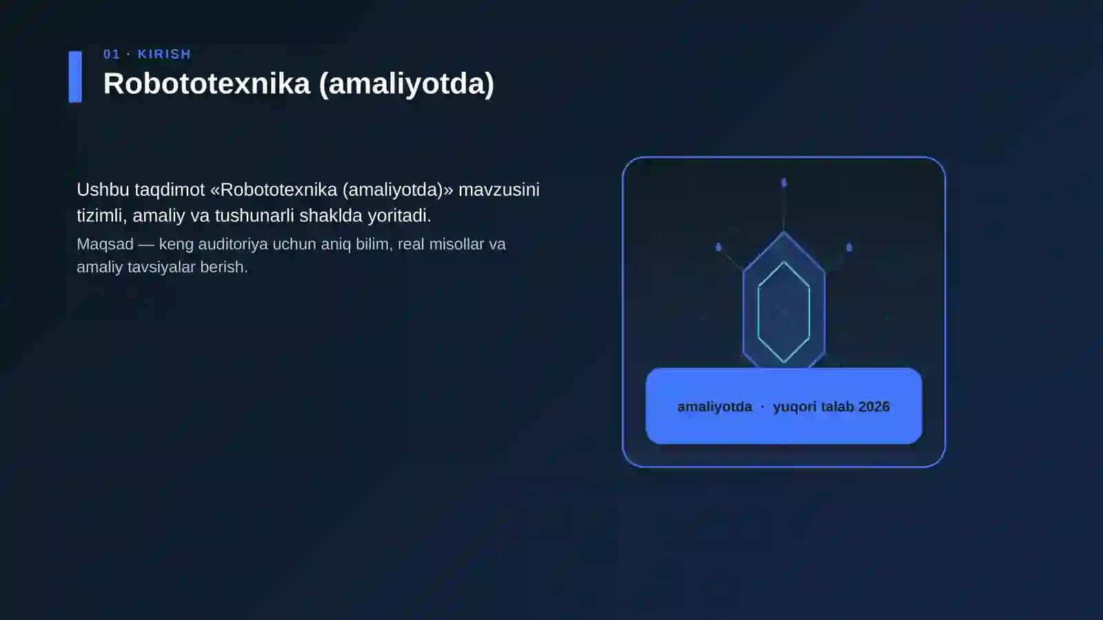 Robototexnika (amaliyotda) 3