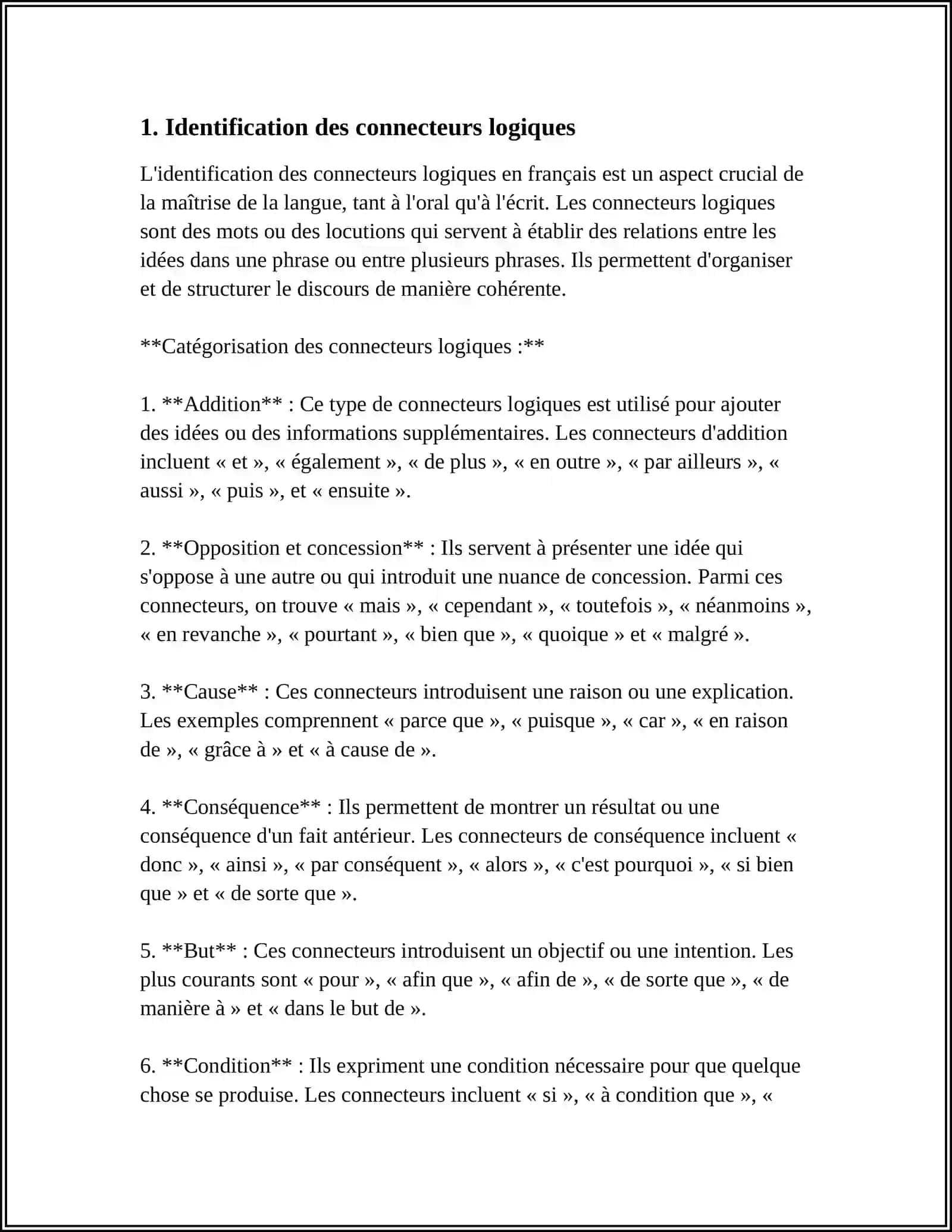 LES CONNECTEURS LOGIQUES 3