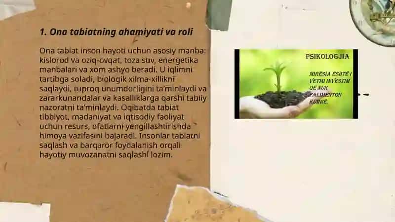 Ona tabiat haqida 3