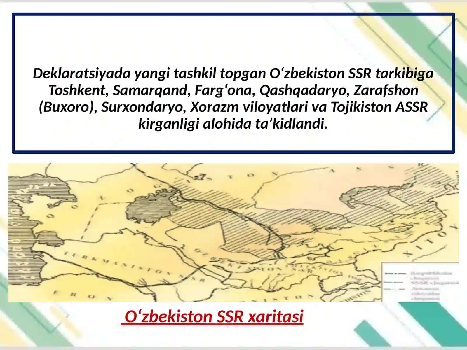 O‘zbekiston SSRning tashkil topishi 3
