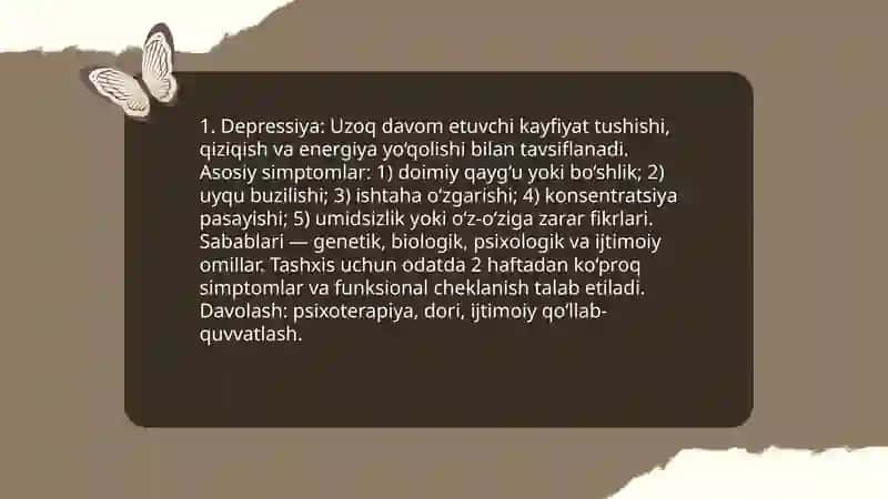 Psixologik muammolar 3