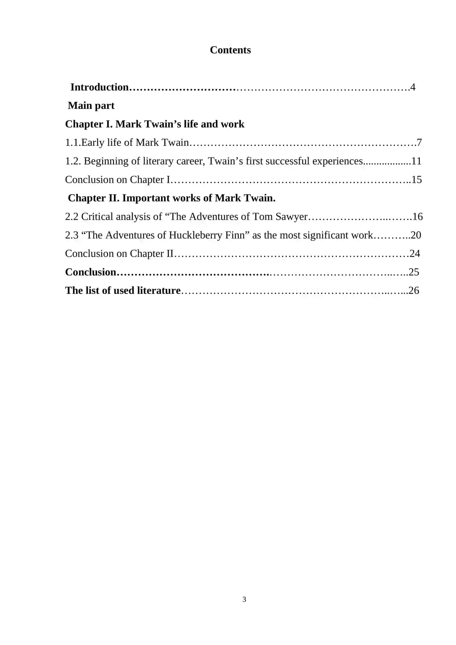 MARK TWAIN’S SATIRE 3