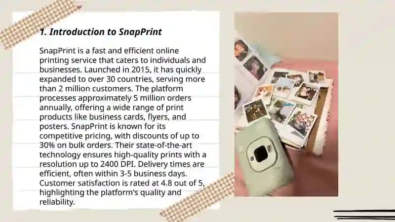 SnapPrint Startup Presentation 3