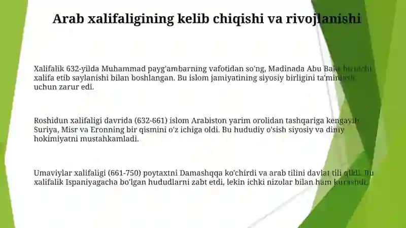 Arab xalifaligi 3