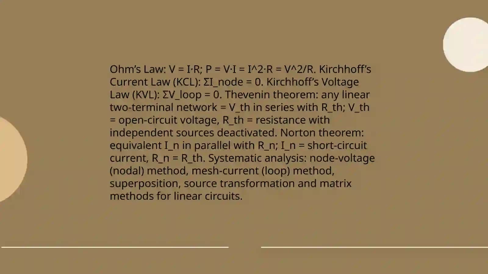 ELECTRONICS AND CIRCUITS 2 SCIENCE, CONTENT AND METHODS 3
