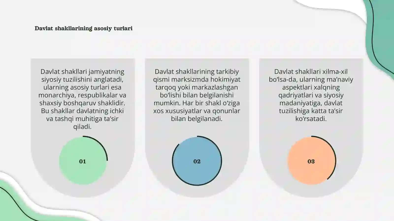 Davlat shakllari va uning tarkibiy qismi 3