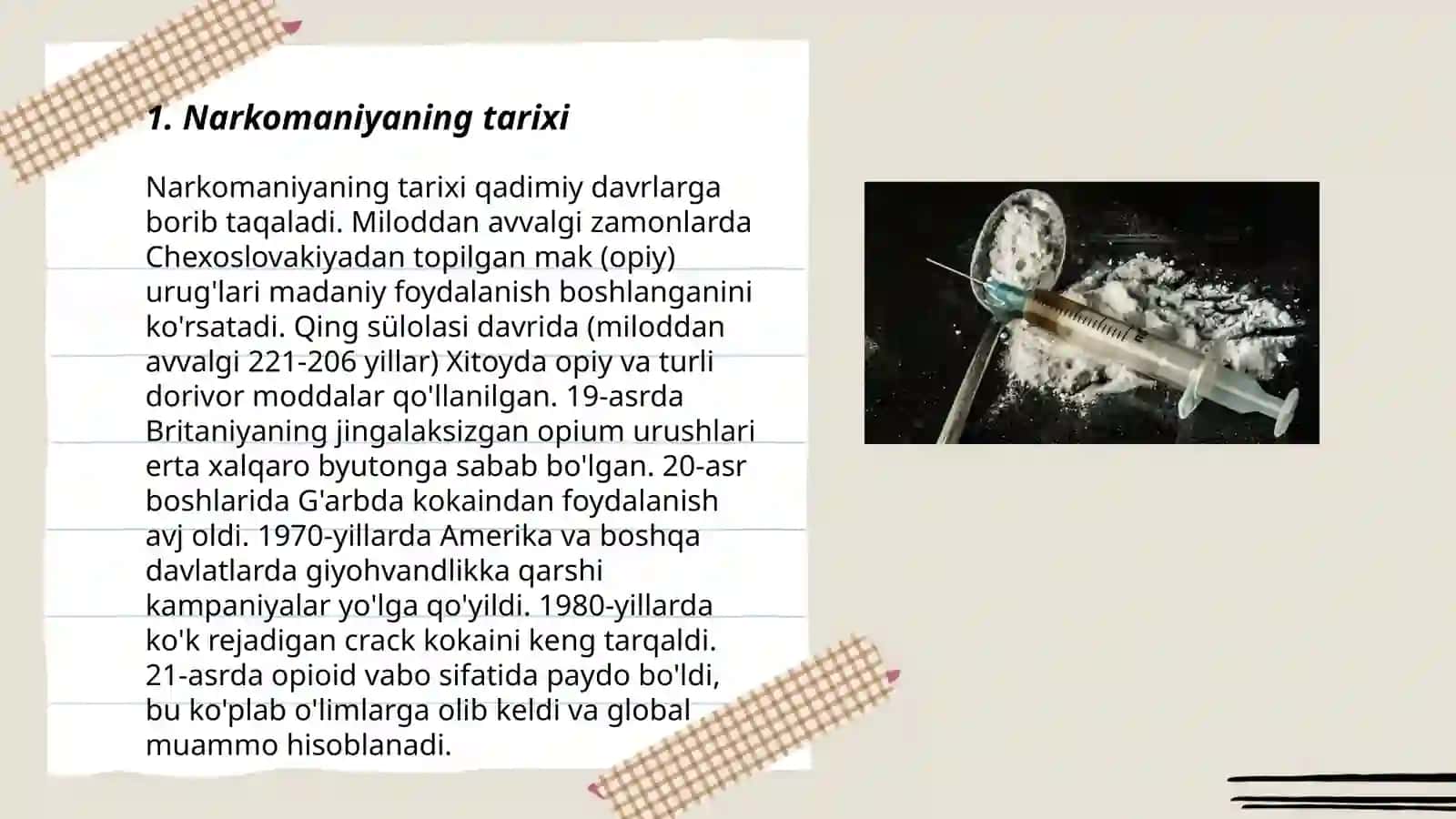 Narkomaniya va uning asoratlari 3