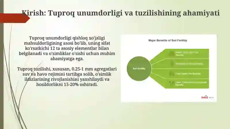 Tuproq unumdorligi va strukturasini yaxshilashga qaratilgan agrotexnik tadbirlar 3