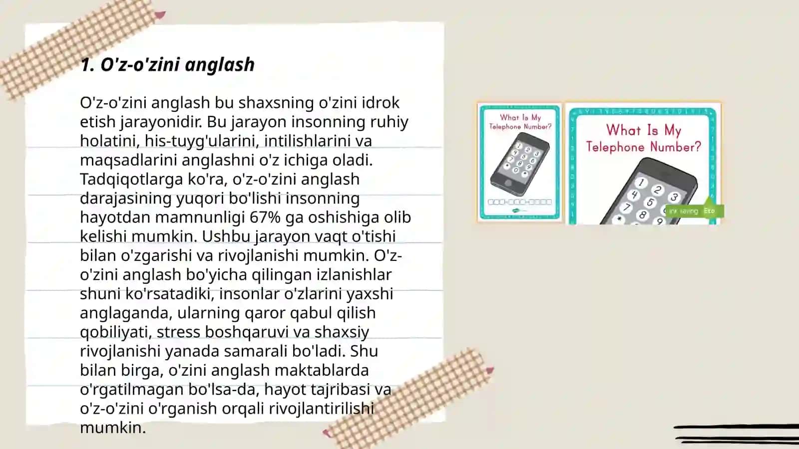 O'z-o'zini anglash 3