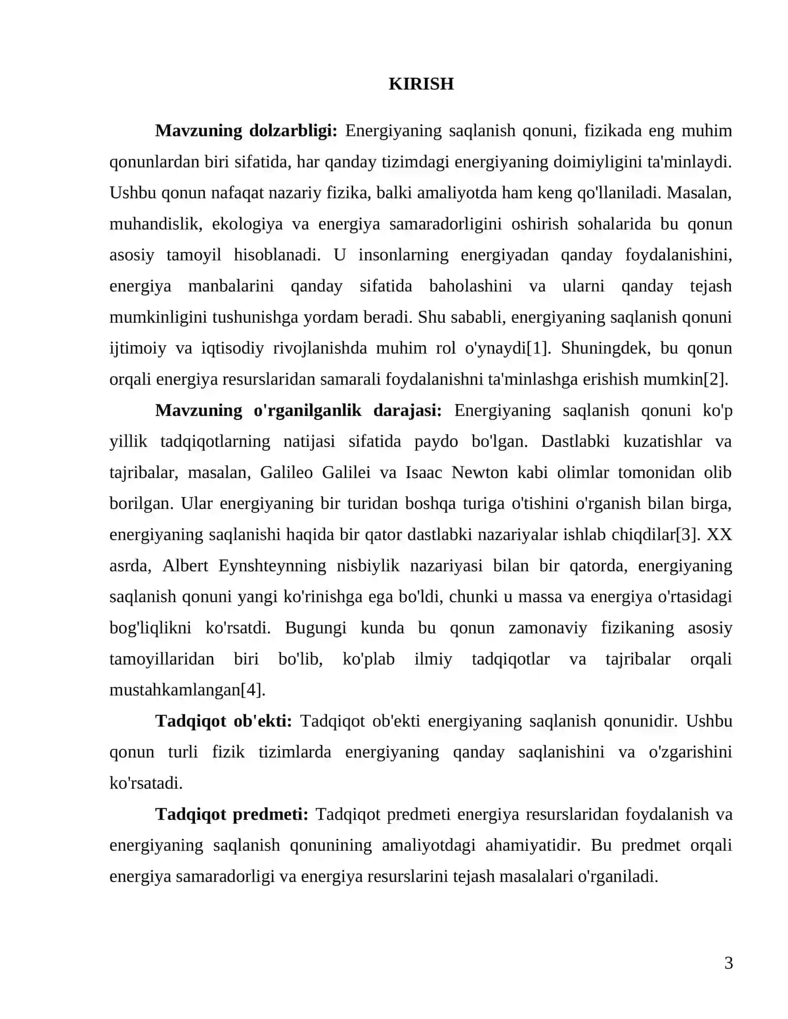 Energiyaning saqlanish qonuni 3
