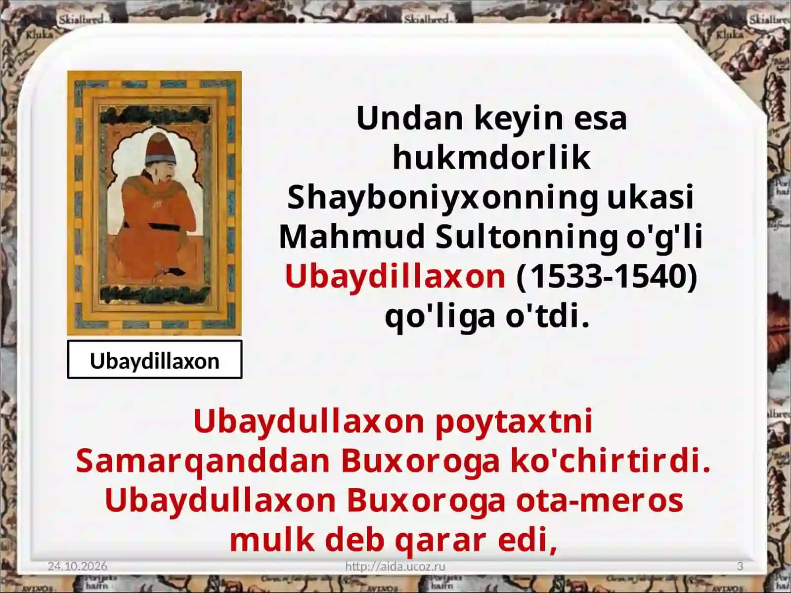 Shayboniyxon tashkili 3