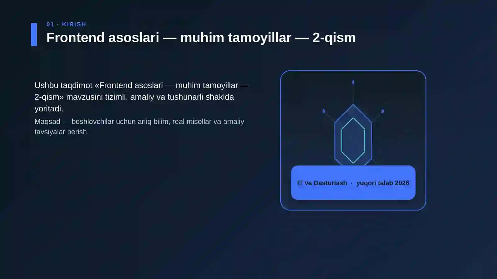 Frontend asoslari — muhim tamoyillar — 2-qism 3
