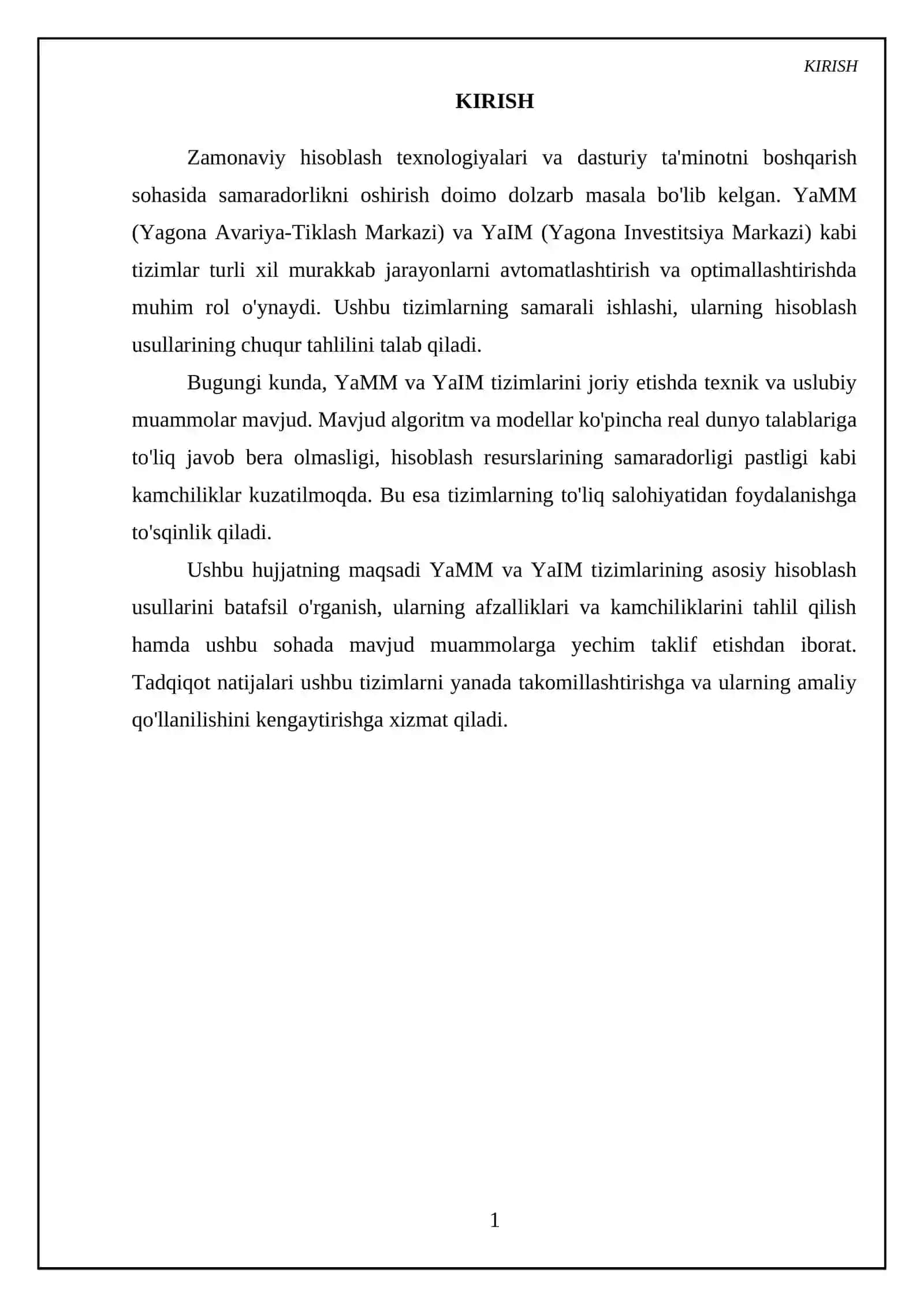 YaMM va YaIM, ularning hisoblash usullari 3