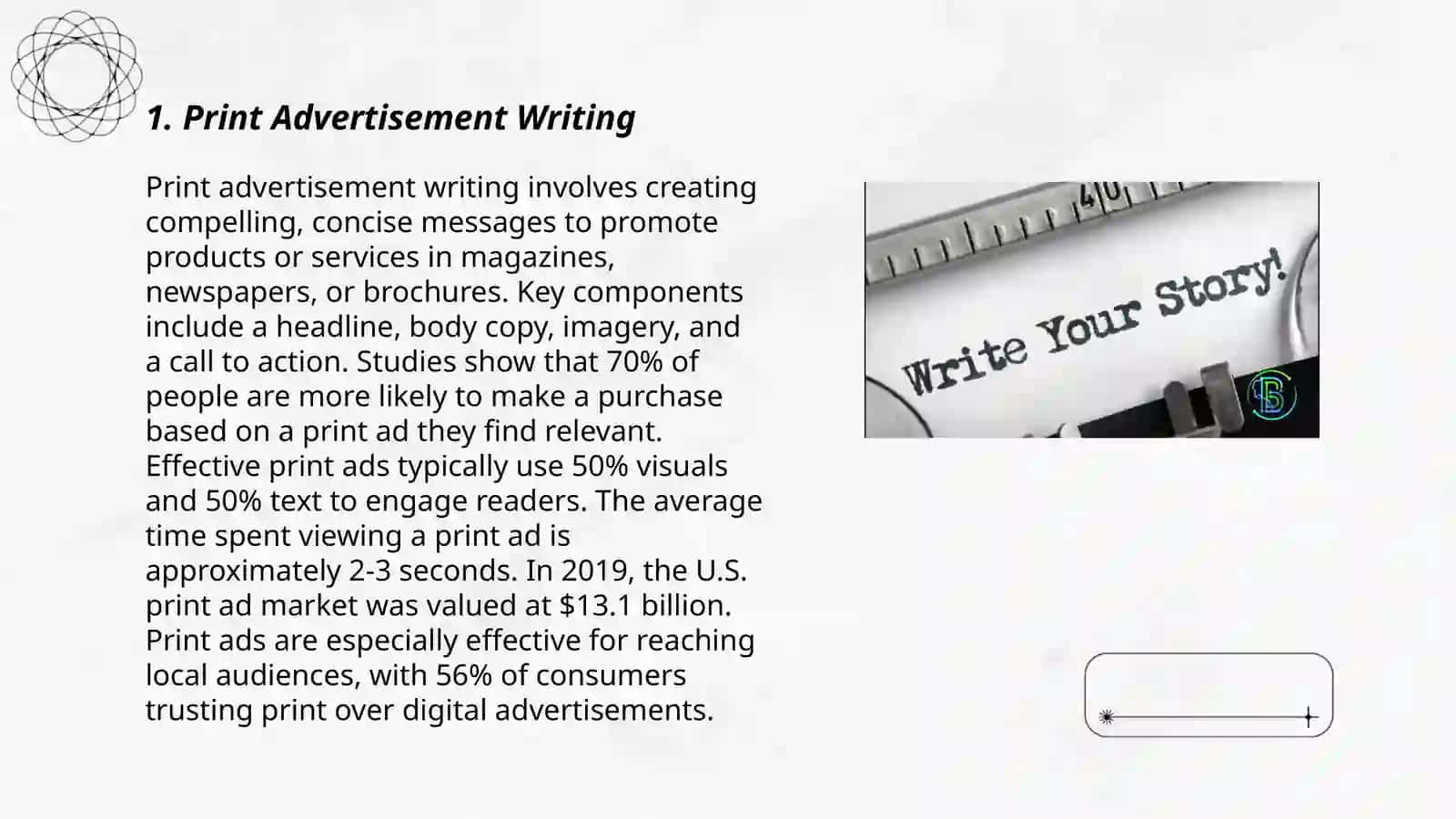 Advertisement writing 3