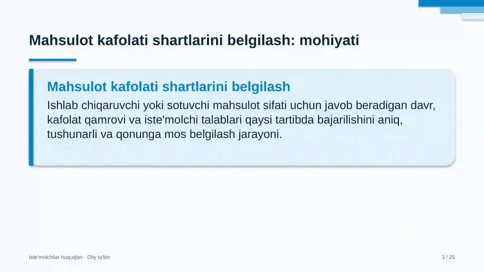 Kredit uyushmalarida mahsulot kafolati shartlarini belgilash 3