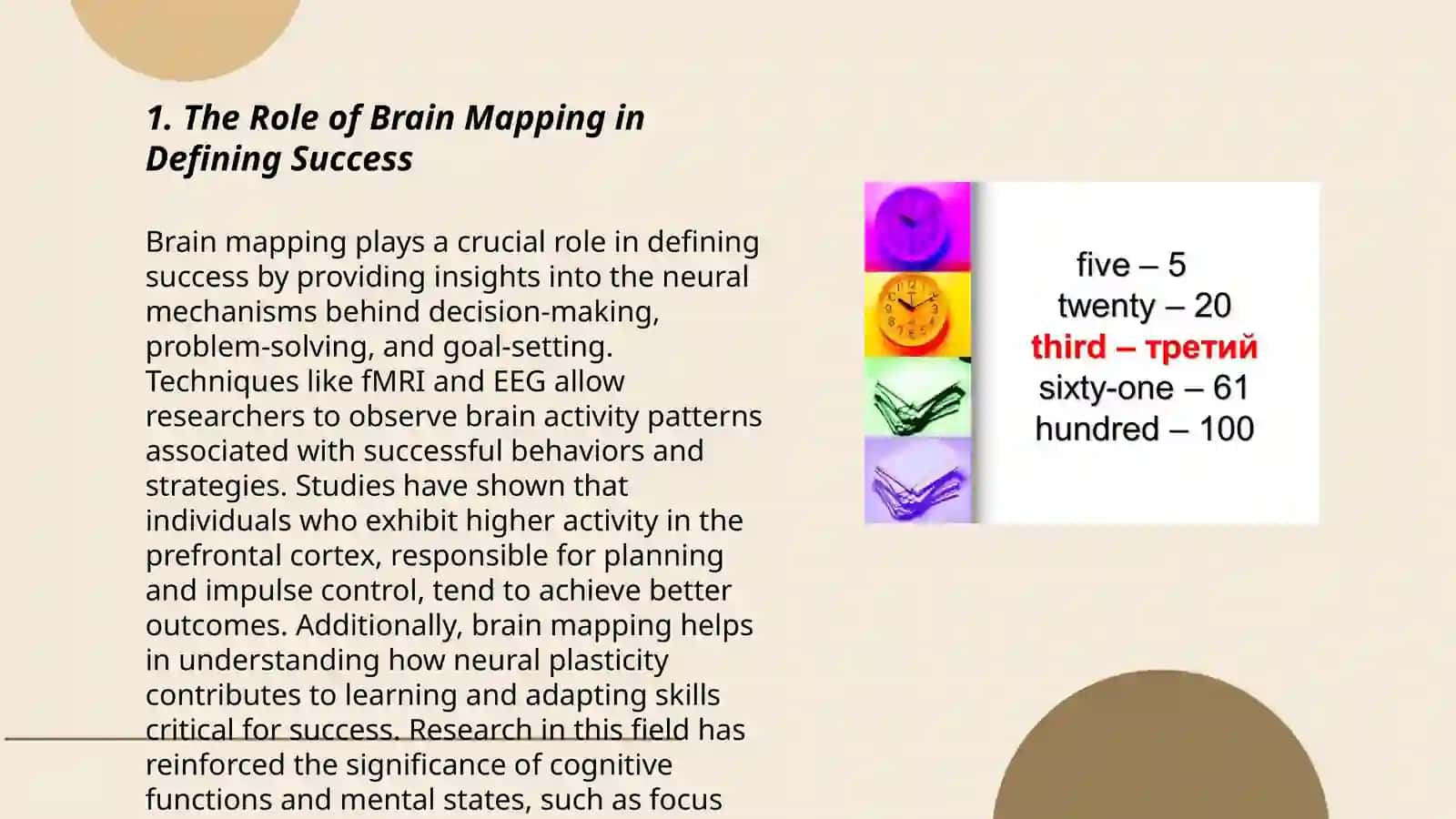 Brain mapping today 3