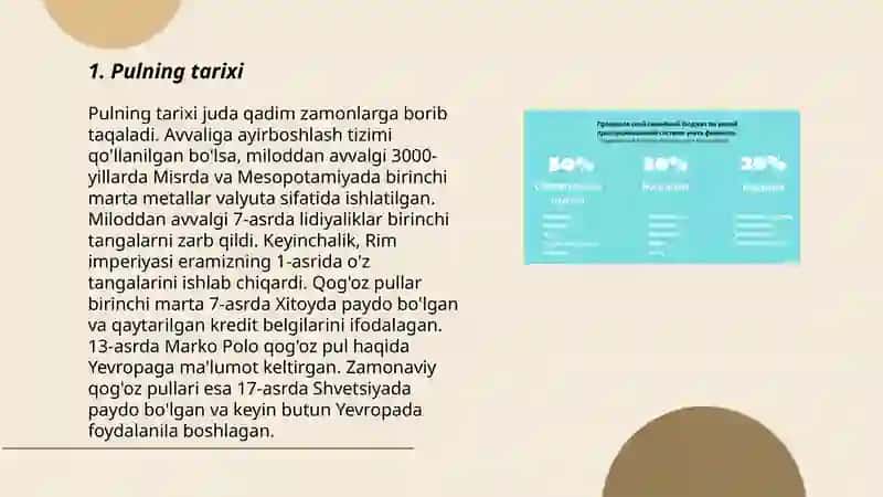 Pul va uning funksiyalari 3