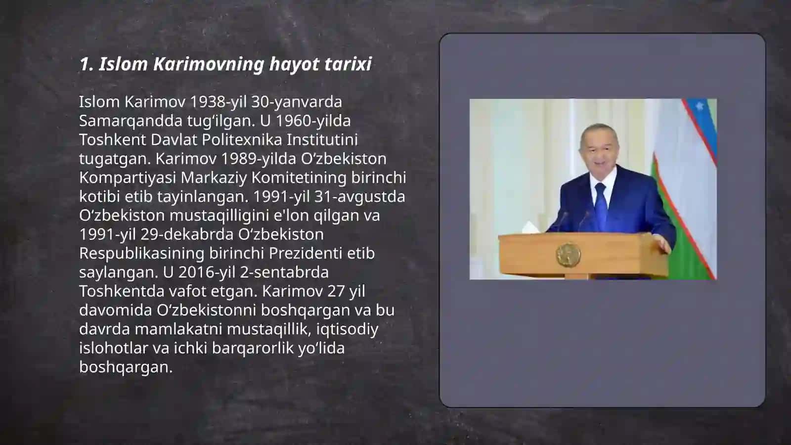 Islom Karimovning hayot tarixi 3