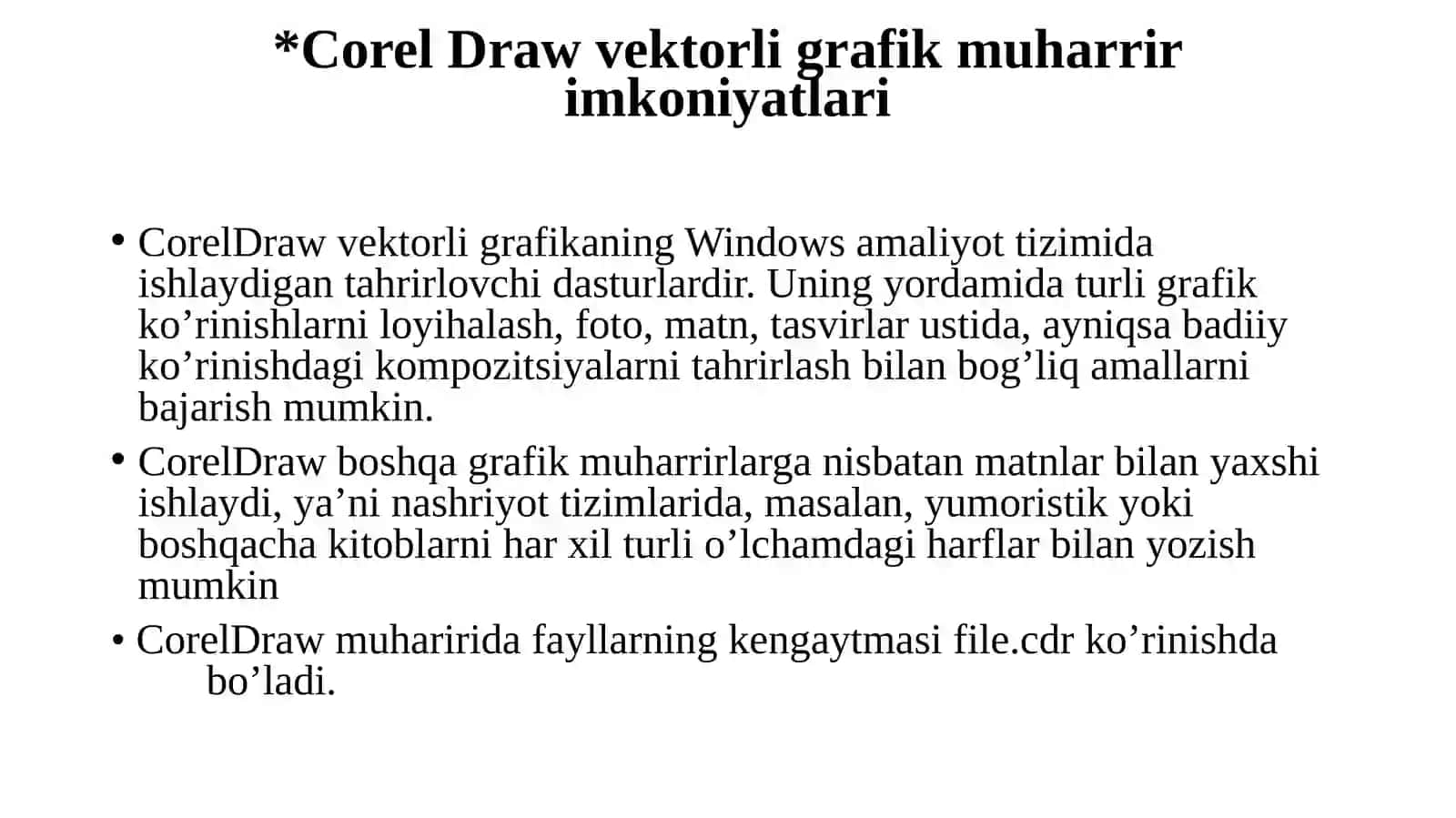 Corel Draw 3