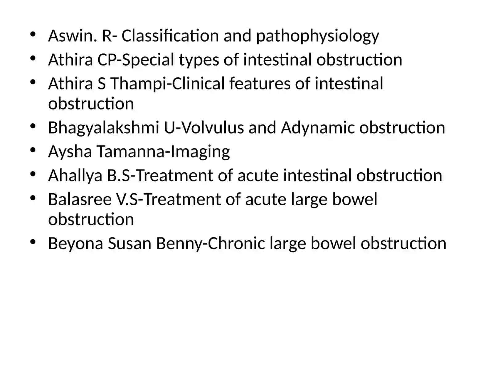 INTESTINAL OBSTRUCTION 3