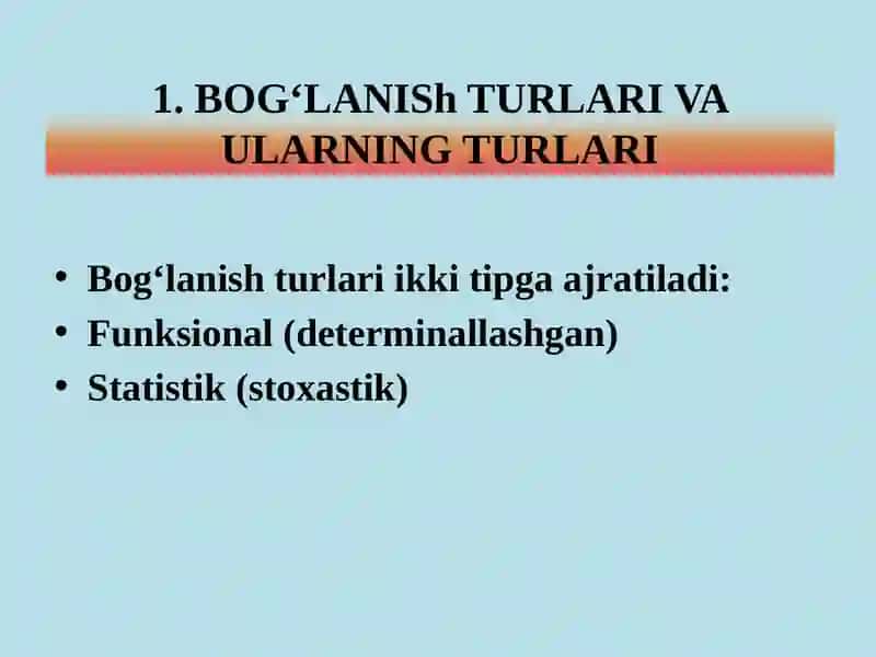 KORRELYATSION VA REGRESSION TAHLIL 3