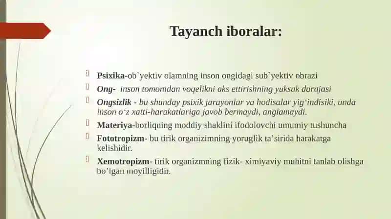 Ong taraqqiyoti va ongsizlik 3