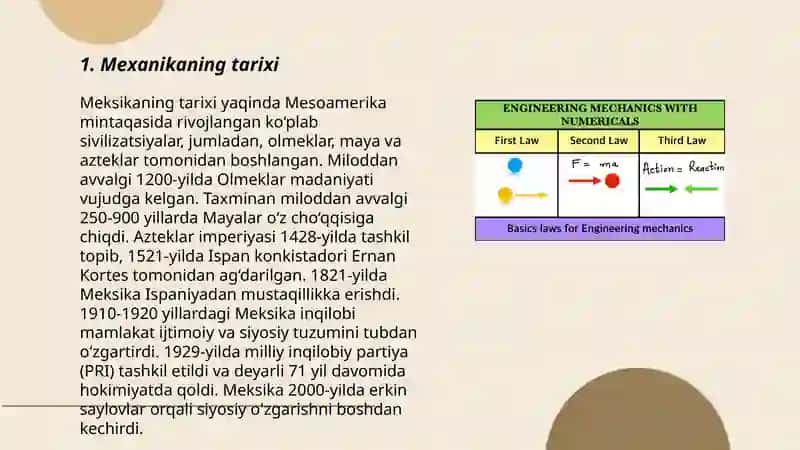 Mexanika haqida tushuncha 3