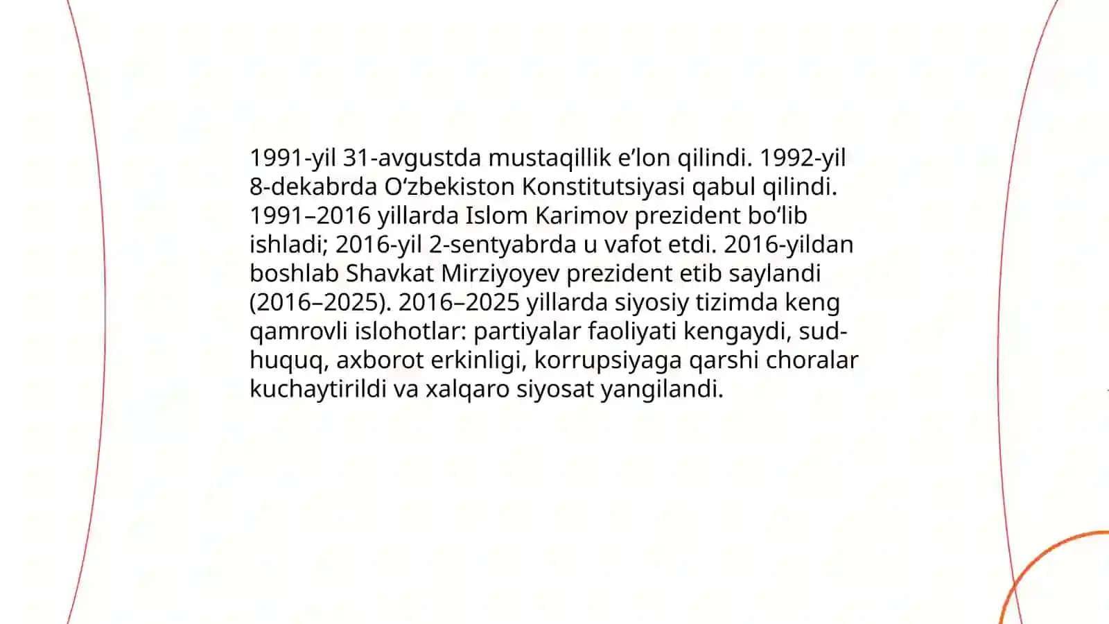 Oʻzbekiston va Jahondagi ozgarishlar 3