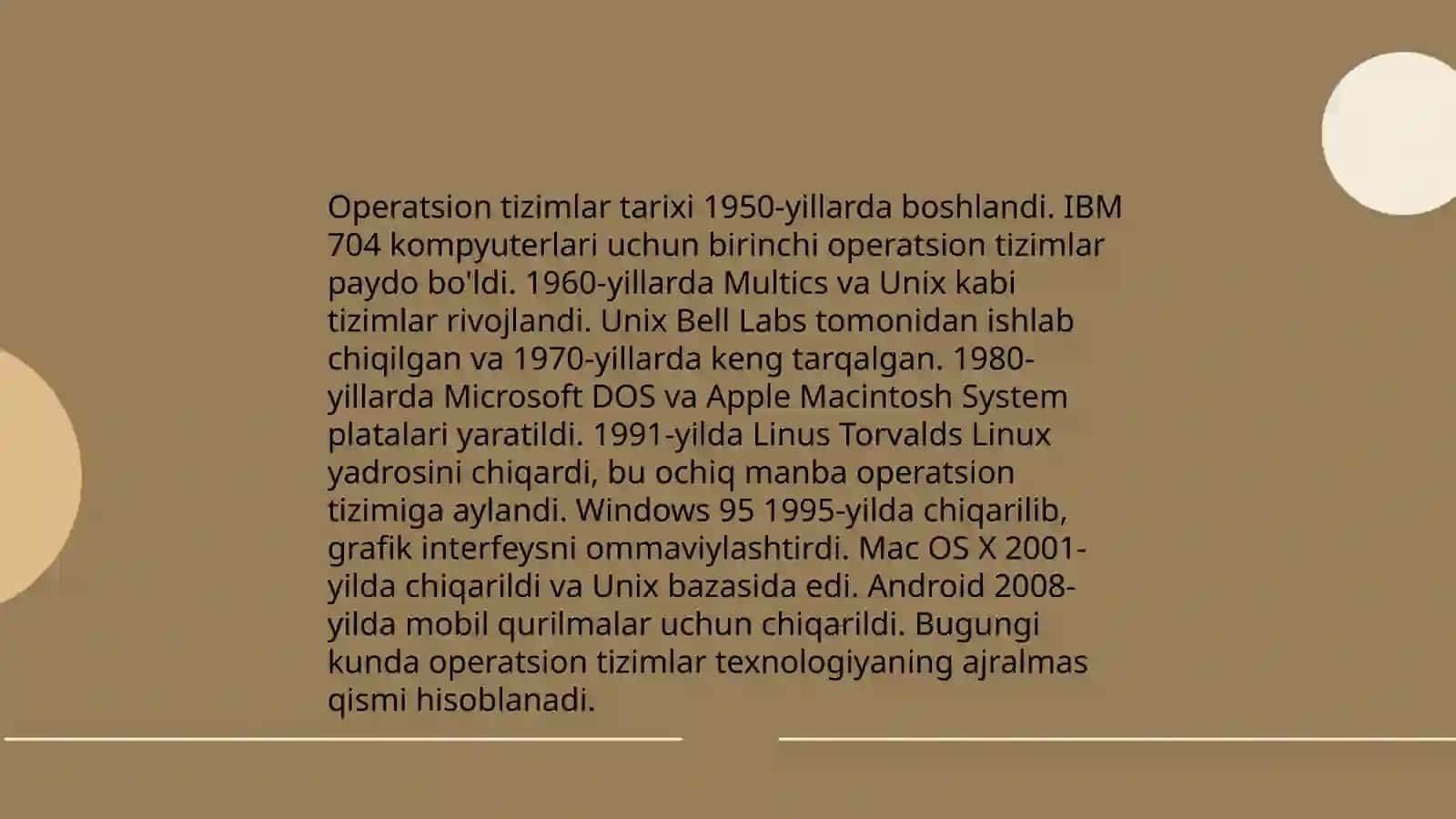 Operatsion dasturlar 3