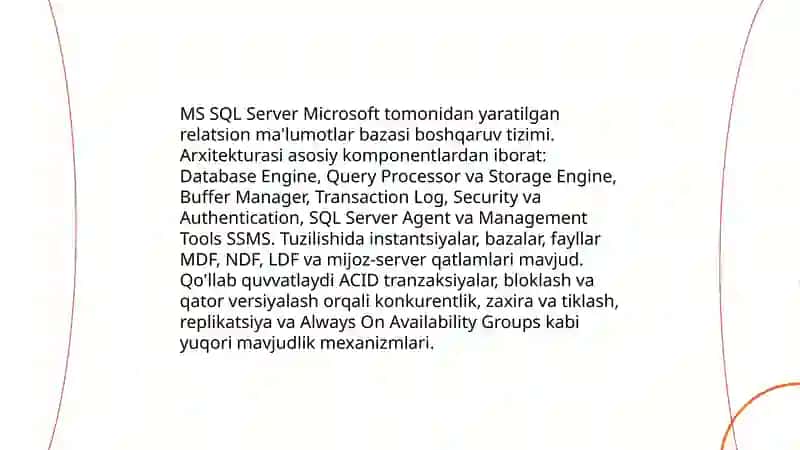 MS SQL Server 3